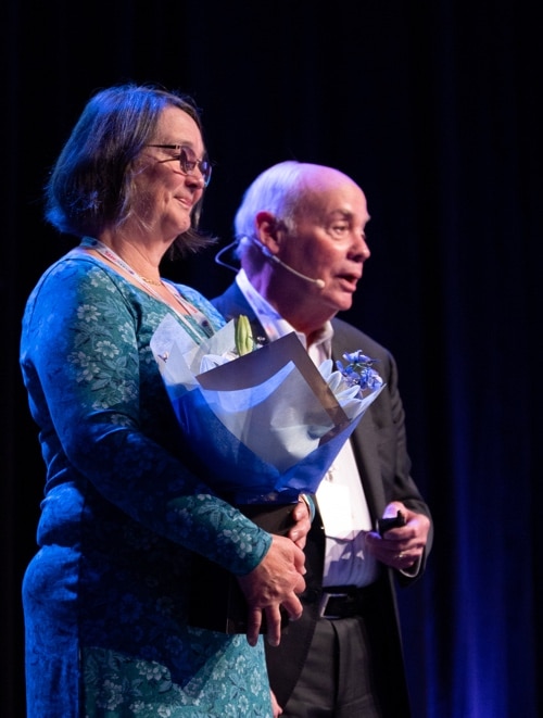 Jane Petrie with Patrick MacLeamy